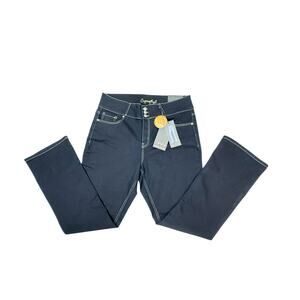 Copper Flash Plus Size Slim Bootcut Jeans - Dark Wash - Size 12W